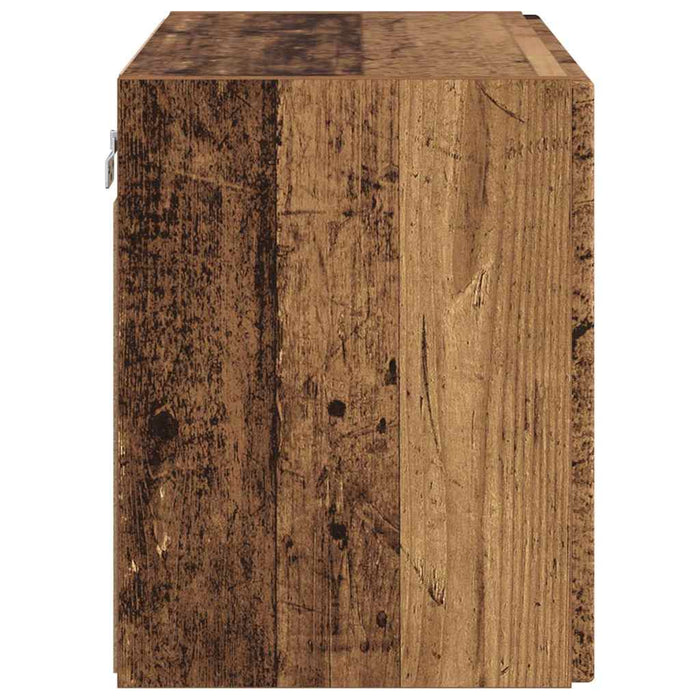 Dulap TV de perete Lemn Vechi 59,5 x 31 x 40 cm Lemn compozit - WALTI WALTI