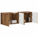 Dulap TV de perete Pe perete 2 pcs Lemn Vechi 59,5 x 31 x 40 cm - WALTI WALTI