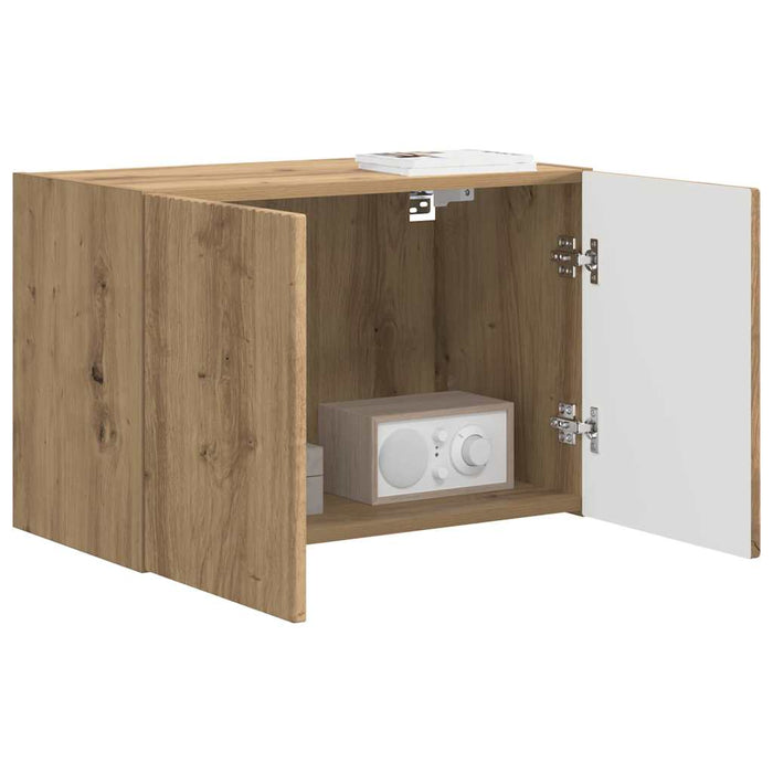 Dulap TV de perete Pe perete Stejar Artizanal 59,5 x 31 x 40 cm - WALTI WALTI