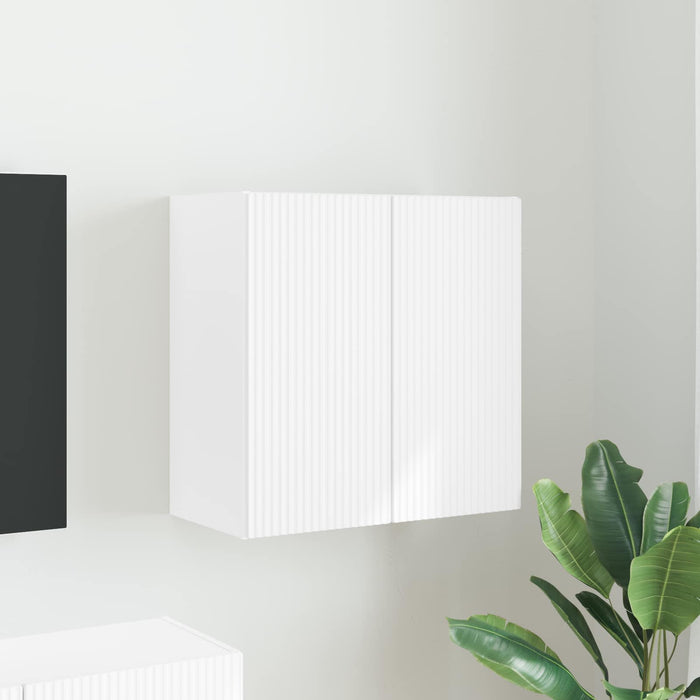 Dulap TV de perete 59,5 x 31 x 60 cm Alb Lemn prelucrat - WALTI WALTI