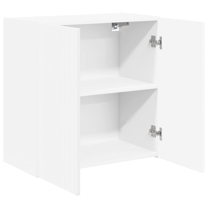 Dulap TV de perete 59,5 x 31 x 60 cm Alb Lemn prelucrat - WALTI WALTI