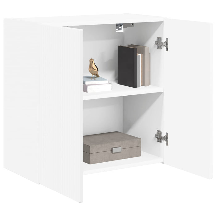 Dulap TV de perete 59,5 x 31 x 60 cm Alb Lemn prelucrat - WALTI WALTI