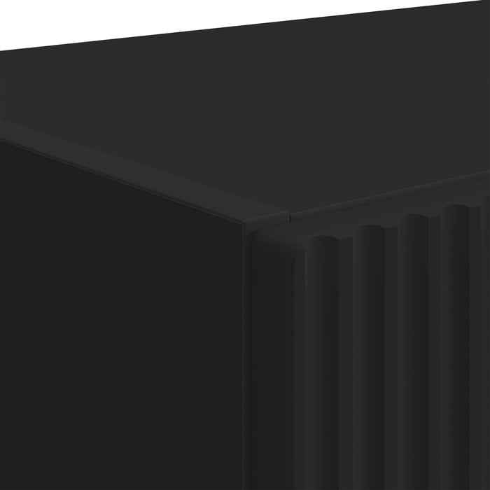 Dulap TV de perete 59,5 x 31 x 60 cm Negru Lemn prelucrat - WALTI WALTI