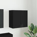 Dulap TV de perete Negru 59,5 x 31 x 60 cm Lemn compozit - WALTI WALTI