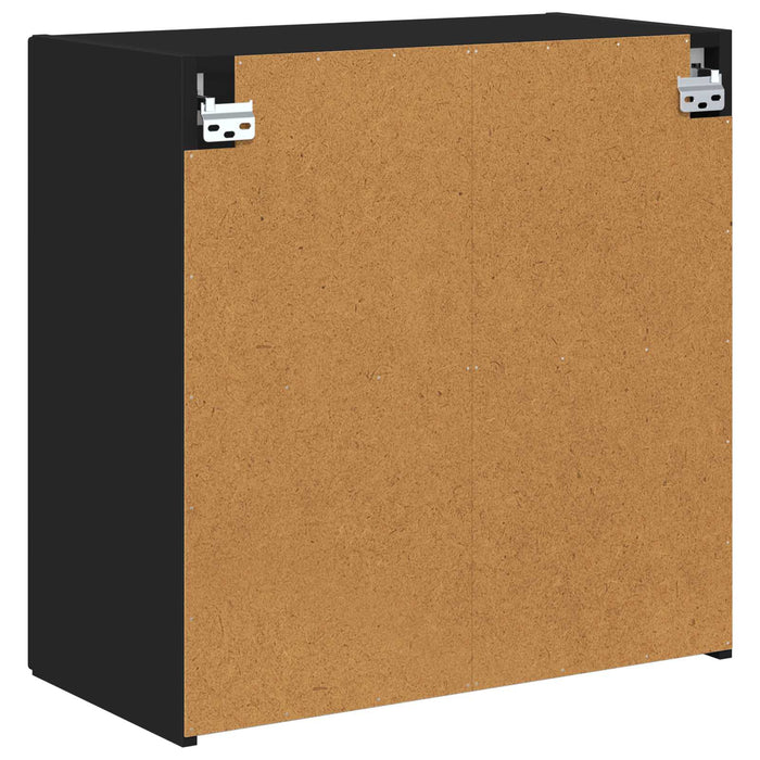 Dulap TV de perete 59,5 x 31 x 60 cm Negru Lemn prelucrat - WALTI WALTI