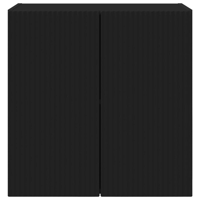 Dulap TV de perete 59,5 x 31 x 60 cm Negru Lemn prelucrat - WALTI WALTI