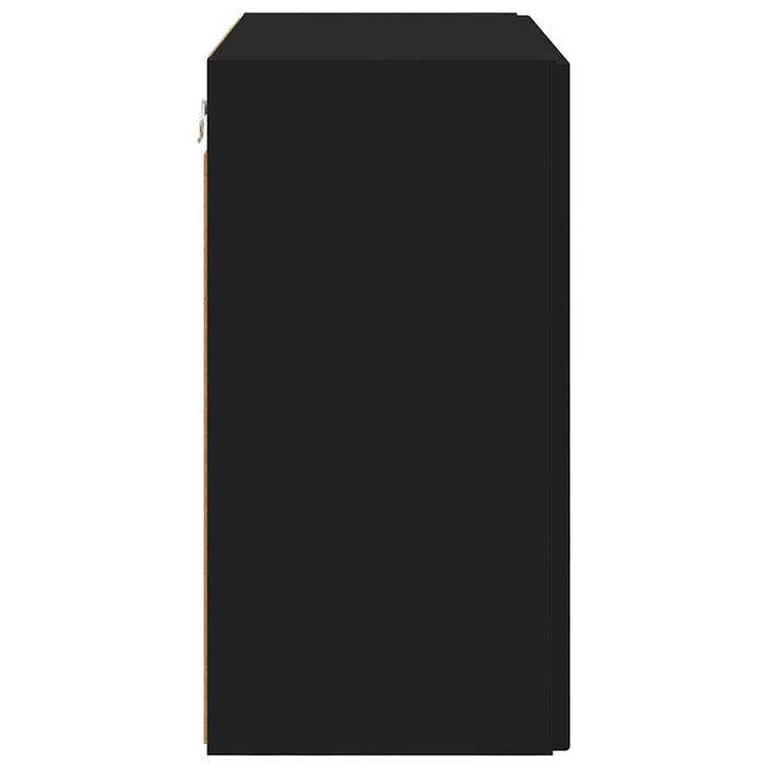 Dulap TV de perete Negru 59,5 x 31 x 60 cm Lemn compozit - WALTI WALTI