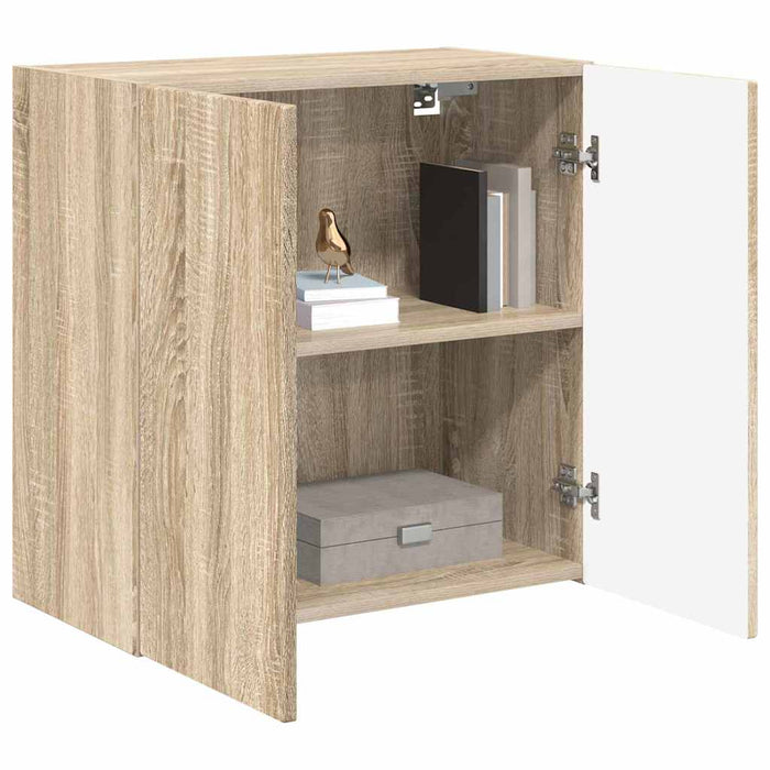 Dulap TV de perete Pe perete Stejar Sonoma 59,5 x 31 x 60 cm - WALTI WALTI