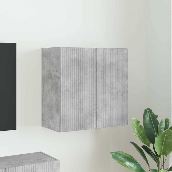 Dulap TV de perete Pe perete Gri din beton 59,5 x 31 x 60 cm - WALTI WALTI