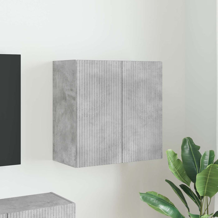 Dulap TV de perete 59,5 x 31 x 60 cm Gri din beton - WALTI WALTI