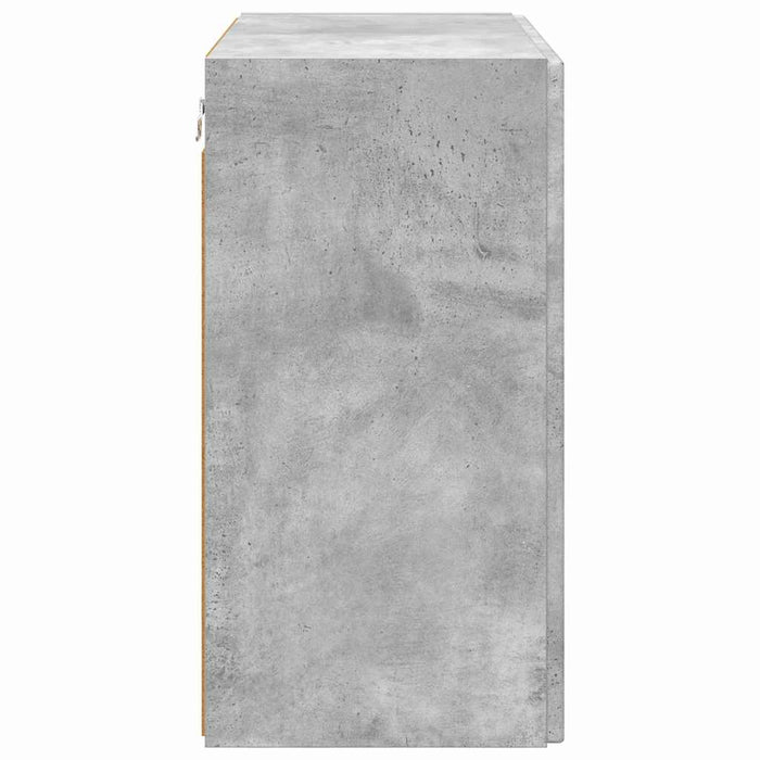 Dulap TV de perete Pe perete Gri din beton 59,5 x 31 x 60 cm - WALTI WALTI