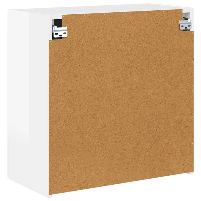 Dulap TV de perete Alb lucios 59,5 x 31 x 60 cm Lemn compozit - WALTI WALTI