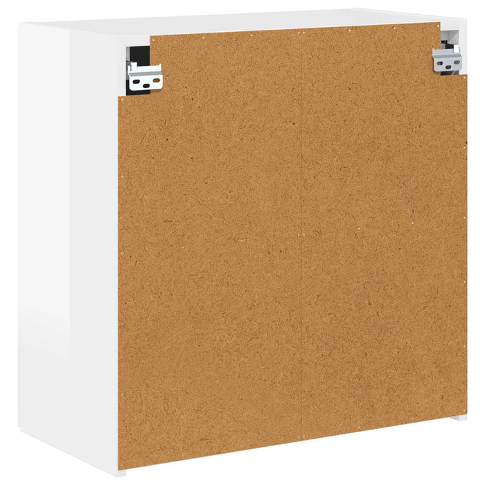 Dulap TV de perete 59,5 x 31 x 60 cm Alb lucios Lemn prelucrat - WALTI WALTI