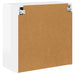 Dulap TV de perete 59,5 x 31 x 60 cm Alb lucios Lemn prelucrat - WALTI WALTI
