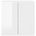 Dulap TV de perete 59,5 x 31 x 60 cm Alb lucios Lemn prelucrat - WALTI WALTI