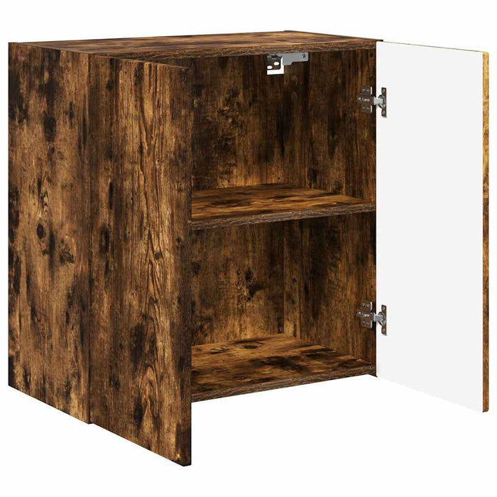 Dulap TV de perete Pe perete Stejar fumuriu 59,5 x 31 x 60 cm - WALTI WALTI