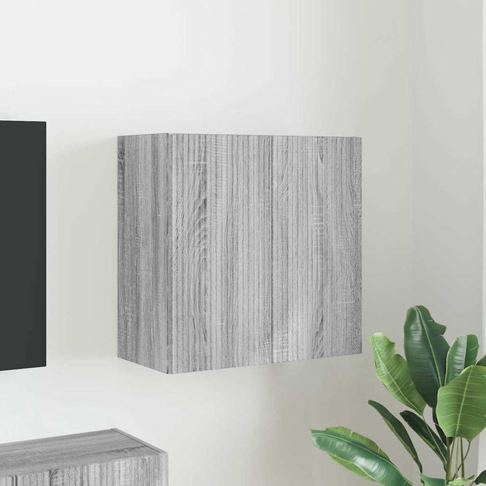 Dulap TV de perete Gri Sonoma 59,5 x 31 x 60 cm Lemn compozit - WALTI WALTI
