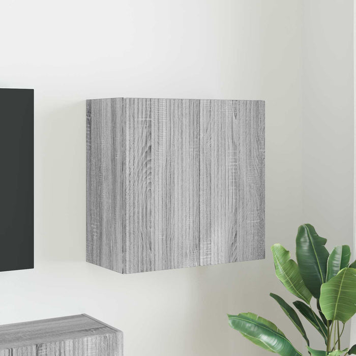 Dulap TV de perete 59,5 x 31 x 60 cm Gri Sonoma Lemn prelucrat - WALTI WALTI