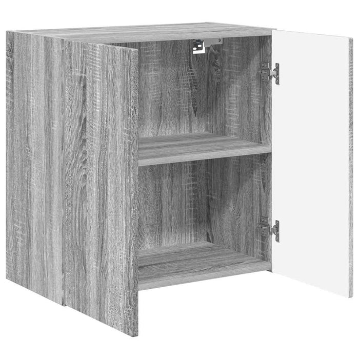 Dulap TV de perete Gri Sonoma 59,5 x 31 x 60 cm Lemn compozit - WALTI WALTI