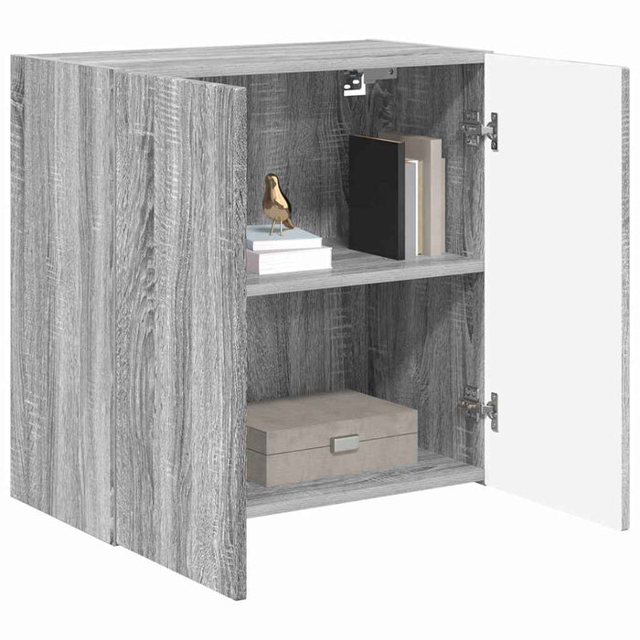 Dulap TV de perete Gri Sonoma 59,5 x 31 x 60 cm Lemn compozit - WALTI WALTI