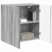 Dulap TV de perete Gri Sonoma 59,5 x 31 x 60 cm Lemn compozit - WALTI WALTI