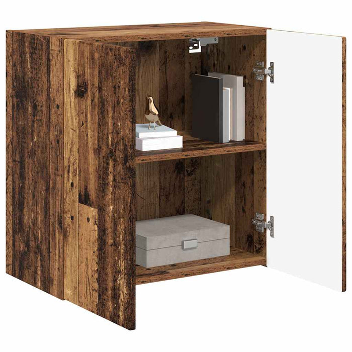 Dulap TV de perete Lemn Vechi 59,5 x 31 x 60 cm Lemn compozit - WALTI WALTI