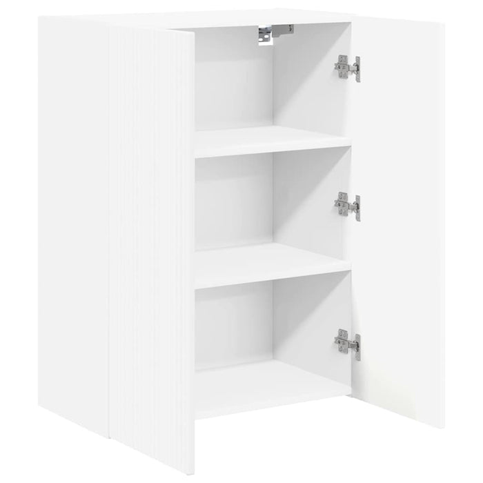 Dulap TV de perete Alb 59,5 x 31 x 80 cm Lemn compozit - WALTI WALTI