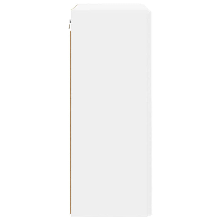 Dulap TV de perete Alb 59,5 x 31 x 80 cm Lemn compozit - WALTI WALTI