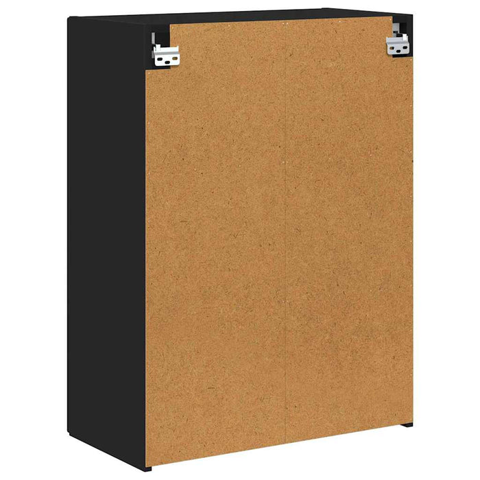 Dulap TV de perete Negru 59,5 x 31 x 80 cm Lemn compozit - WALTI WALTI