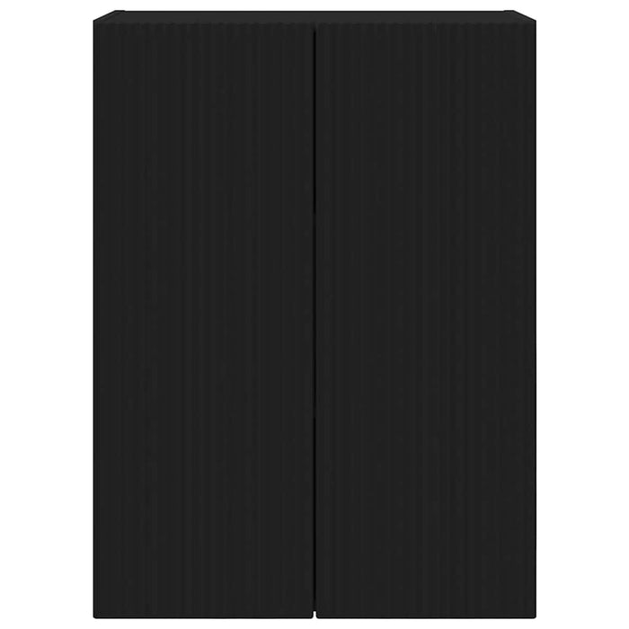 Dulap TV de perete Negru 59,5 x 31 x 80 cm Lemn compozit - WALTI WALTI
