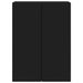 Dulap TV de perete Negru 59,5 x 31 x 80 cm Lemn compozit - WALTI WALTI