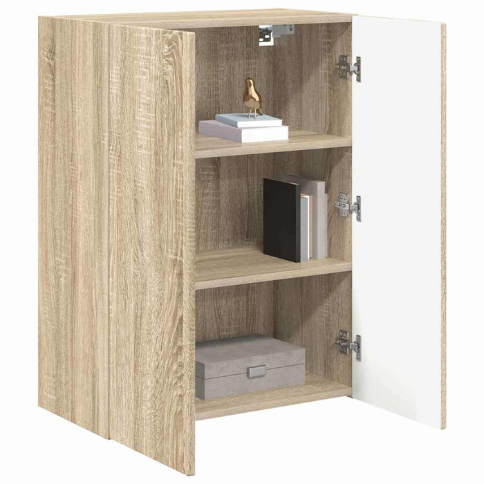 Dulap TV de perete Pe perete Stejar Sonoma 59,5 x 31 x 80 cm - WALTI WALTI