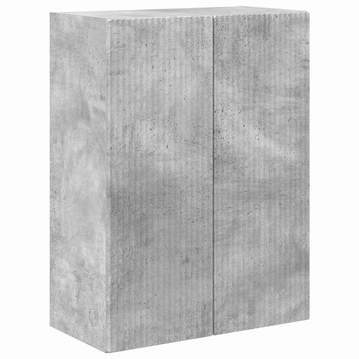 Dulap TV de perete Pe perete Gri din beton 59,5 x 31 x 80 cm - WALTI WALTI