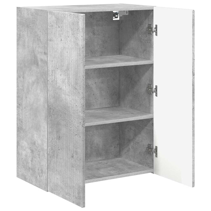 Dulap TV de perete Pe perete Gri din beton 59,5 x 31 x 80 cm - WALTI WALTI