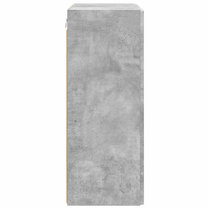 Dulap TV de perete Pe perete Gri din beton 59,5 x 31 x 80 cm - WALTI WALTI