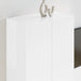 Dulap TV de perete Alb lucios 59,5 x 31 x 80 cm Lemn compozit - WALTI WALTI