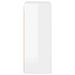 Dulap TV de perete Alb lucios 59,5 x 31 x 80 cm Lemn compozit - WALTI WALTI