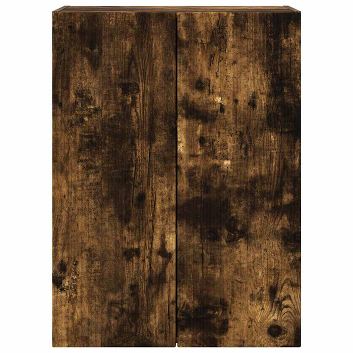Dulap TV de perete Pe perete Stejar fumuriu 59,5 x 31 x 80 cm - WALTI WALTI