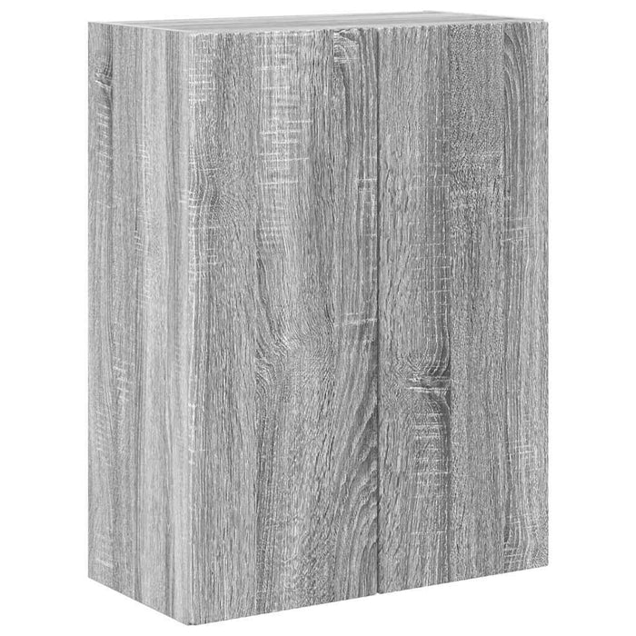 Dulap TV de perete Gri Sonoma 59,5 x 31 x 80 cm Lemn compozit - WALTI WALTI