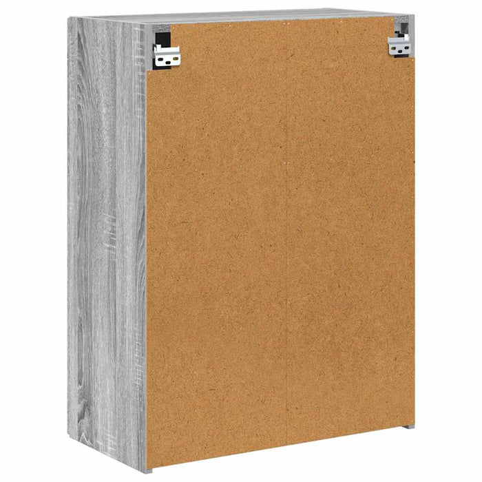 Dulap TV de perete Gri Sonoma 59,5 x 31 x 80 cm Lemn compozit - WALTI WALTI