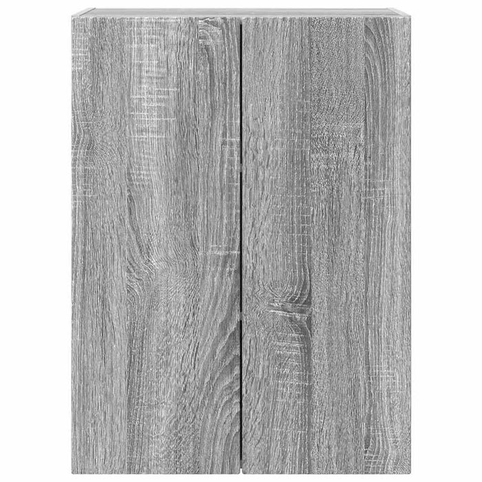 Dulap TV de perete Gri Sonoma 59,5 x 31 x 80 cm Lemn compozit - WALTI WALTI