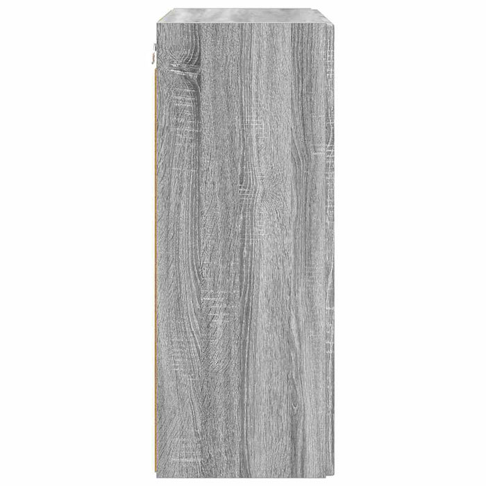Dulap TV de perete Gri Sonoma 59,5 x 31 x 80 cm Lemn compozit - WALTI WALTI