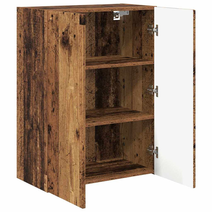 Dulap TV de perete Lemn Vechi 59,5 x 31 x 80 cm Lemn compozit - WALTI WALTI