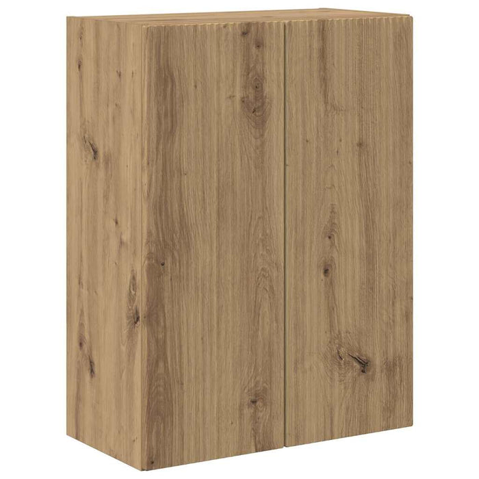 Dulap TV de perete Pe perete Stejar Artizanal 59,5 x 31 x 80 cm - WALTI WALTI