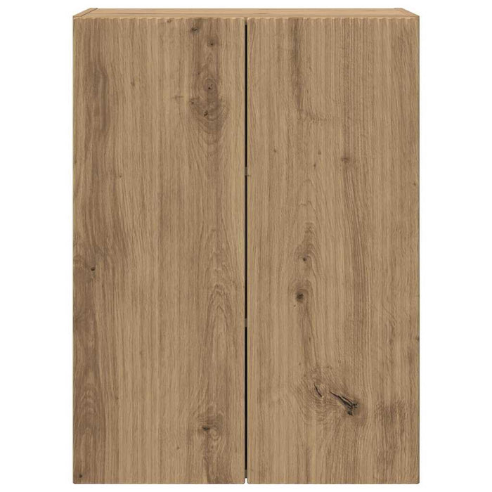 Dulap TV de perete Pe perete Stejar Artizanal 59,5 x 31 x 80 cm - WALTI WALTI