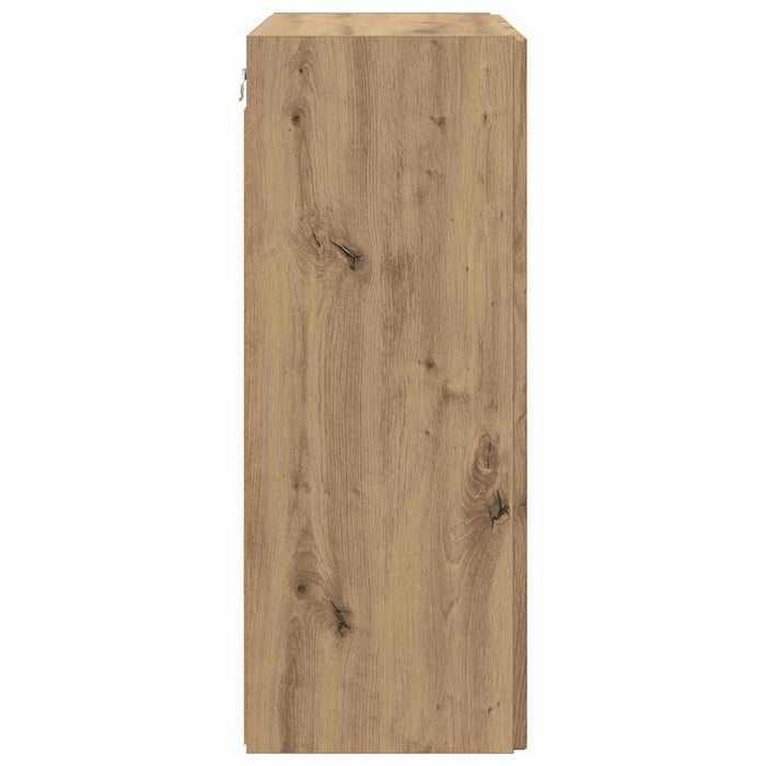 Dulap TV de perete Pe perete Stejar Artizanal 59,5 x 31 x 80 cm - WALTI WALTI