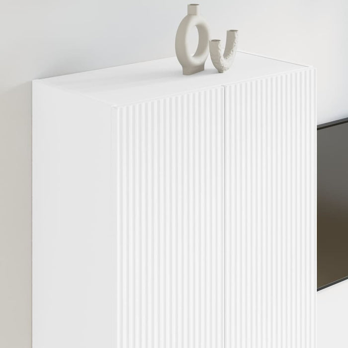 Dulap TV de perete Alb 59,5 x 31 x 100 cm Lemn compozit - WALTI WALTI