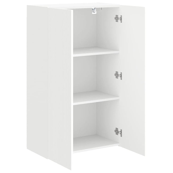 Dulap TV de perete Alb 59,5 x 31 x 100 cm Lemn compozit - WALTI WALTI