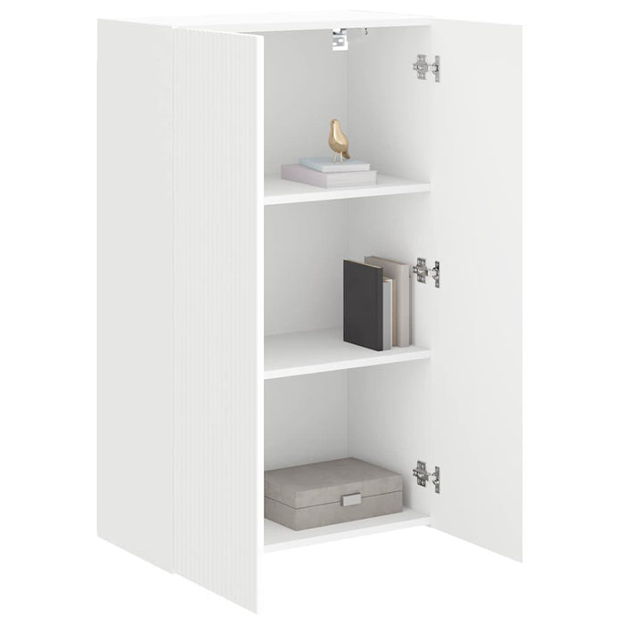 Dulap TV de perete Alb 59,5 x 31 x 100 cm Lemn compozit - WALTI WALTI