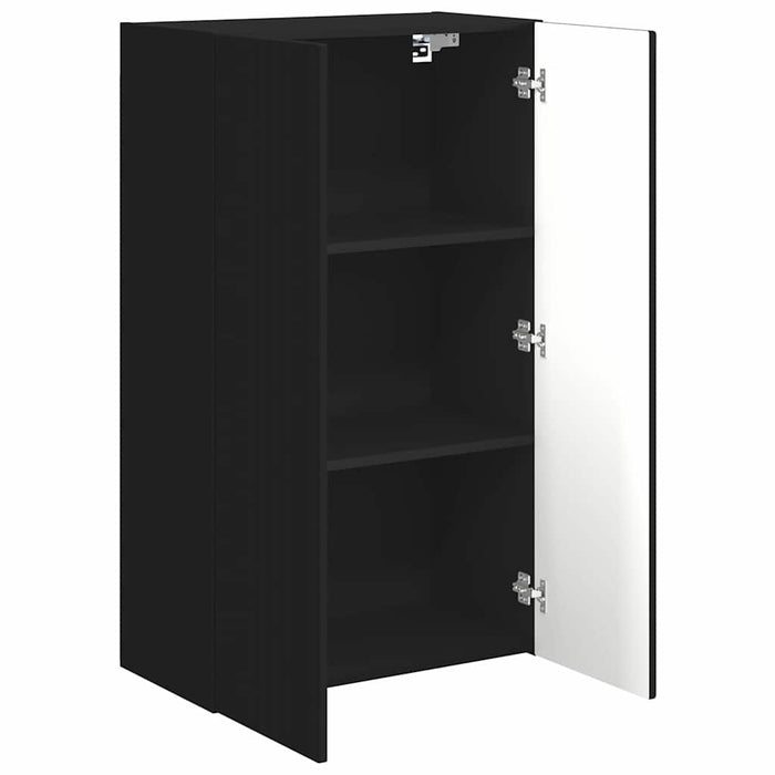 Dulap TV de perete Negru 59,5 x 31 x 100 cm Lemn compozit - WALTI WALTI
